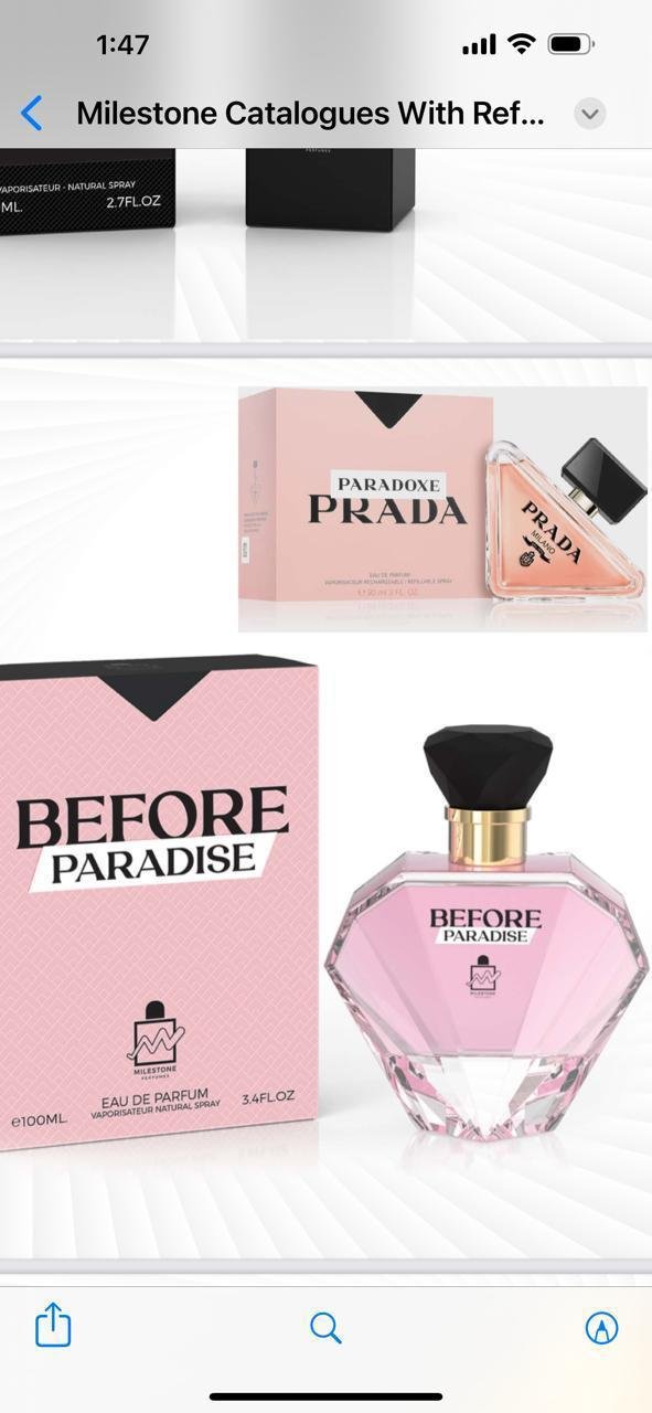 Before Paradise - Milestone Perfumes 100 ml