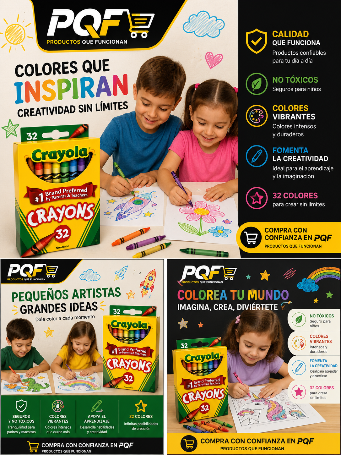 🌈 ¡Da vida a cada dibujo con Crayola!