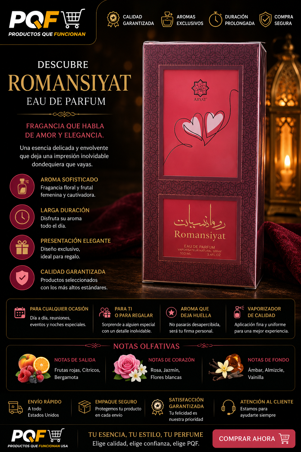 ROMANSIYAT EDP by Abyat 100ml (Mayorista)
