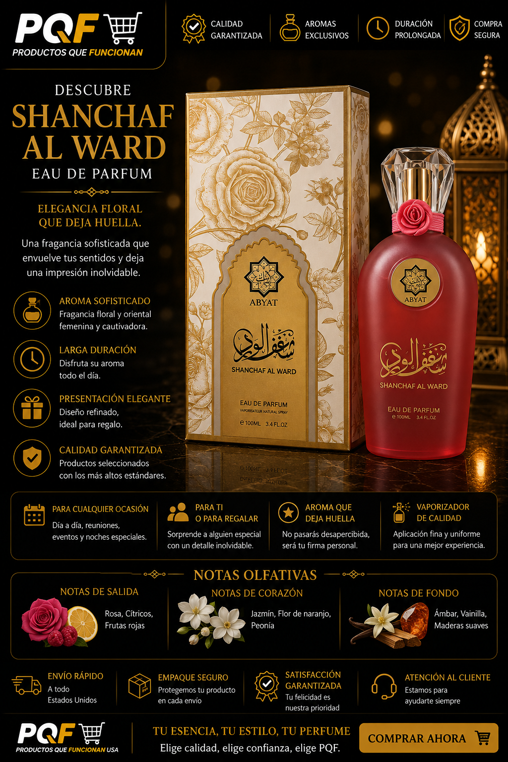 SHANCHAF AL WARD EDP by Abyat 100ml (Mayorista)