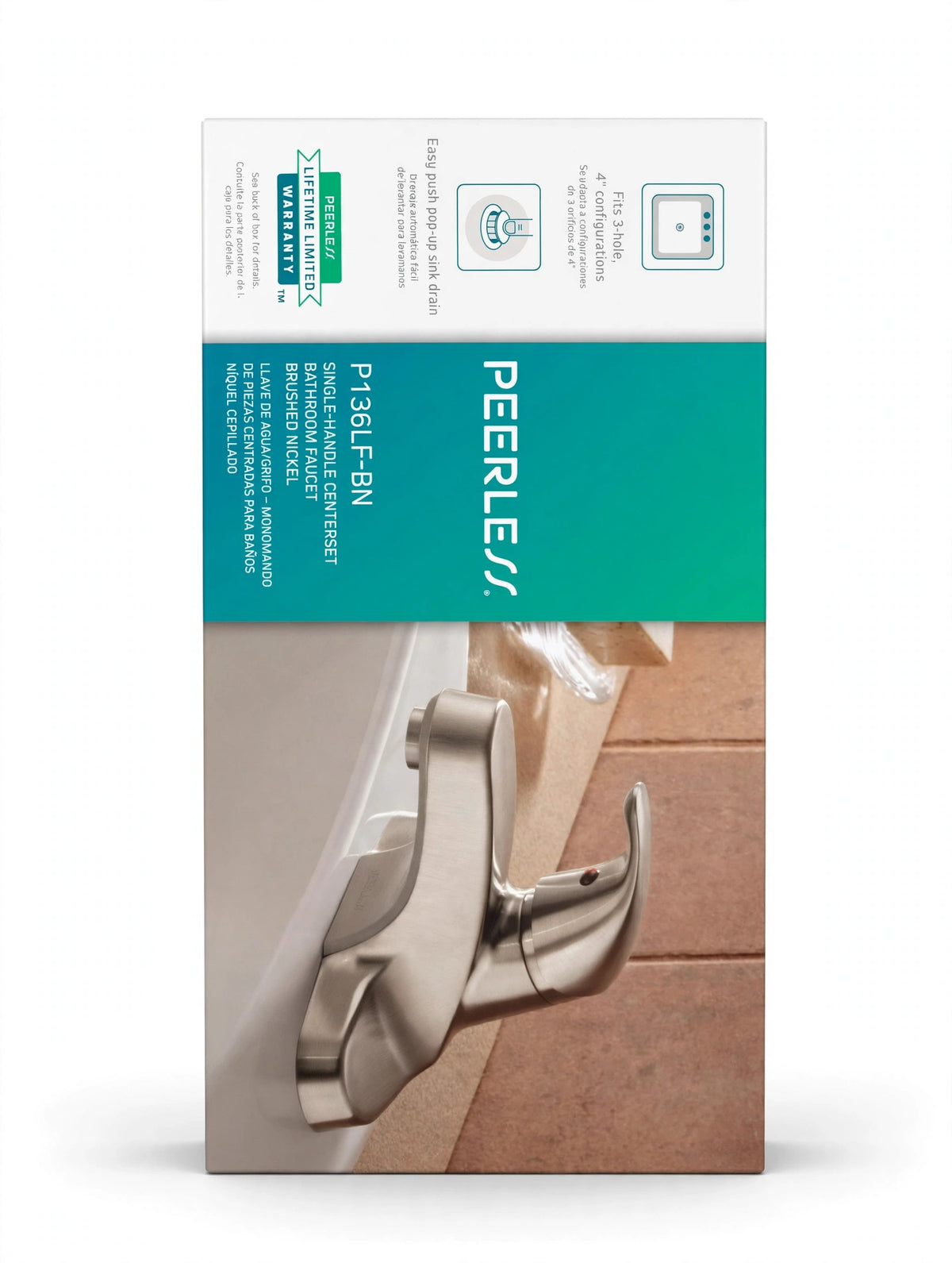 Llave de Baño Monomando Peerless P136LF-BN